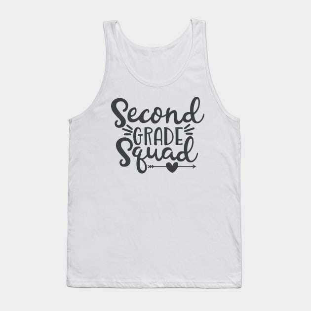 Second Grade Squad Funny Kids School Back to School Tank Top by ThreadSupreme